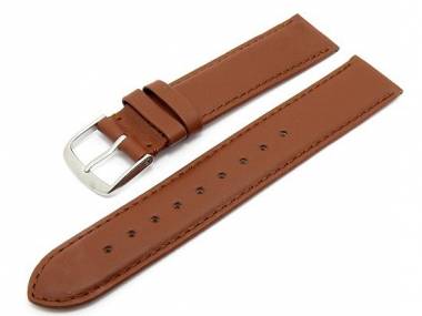 Uhrenarmband -Classic Standard- XL 22mm rotbraun glatte Oberfl�che (Schlie�enansto� 20 mm) - Bild vergr��ern 