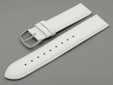 Uhrenarmband -Classic Standard- 24mm wei� glatte Oberfl�che (Schlie�enansto� 22 mm) - Bild vergr��ern 