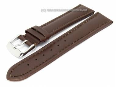 TOP: Uhrenarmband 24mm dunkelbraun glatte Oberfl�che (Schlie�enansto� 22 mm) - Bild vergr��ern 