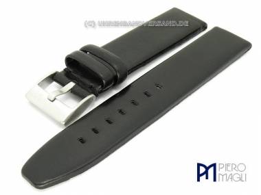 Uhrenband -Minimalist- 18mm schwarz glatte Oberfl�che robust von Piero Magli (Schlie�enansto� 18 mm) - Bild vergr��ern 