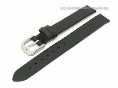 Uhrenarmband XL 12mm schwarz TITAN-Schlie�e glatte Oberfl�che ohne Naht - Bild vergr��ern 
