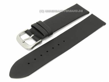 Uhrenarmband XS 20mm schwarz TITAN-Schlie�e glatte Oberfl�che ohne Naht - Bild vergr��ern 
