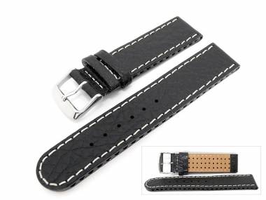 Uhrenarmband 18mm schwarz B�ffelnarbung Special-Air-System - Bild vergr��ern 