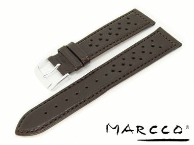 Uhrenarmband 20mm dunkelbraun Racing Design von Marcco - Bild vergr��ern 