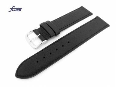 Uhrenarmband Schweinsleder 16mm schwarz genarbt von Fluco - Bild vergr��ern 