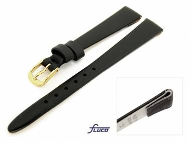 Uhrenarmband -Diamant- 08mm fester Steg schwarz glatt von Fluco - Bild vergr��ern 