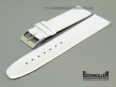 Uhrenarmband 24mm wei� flach glatte Oberfl�che von Eichm�ller - Bild vergr��ern 