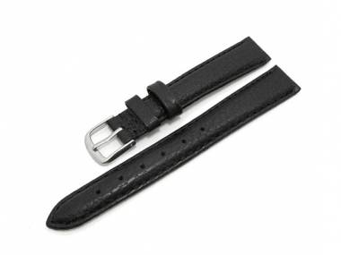 Uhrenarmband XL 14mm schwarz extralang genarbte Oberfl�che (Schlie�enansto� 12 mm) - Bild vergr��ern 
