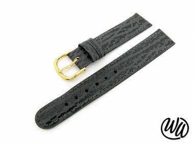 Uhrenarmband 16mm anthrazit Hai-Narbung abgen�ht - Bild vergr��ern 