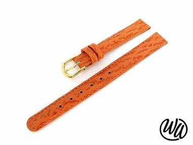 Uhrenarmband 12mm orange Hai-Narbung abgen�ht - Bild vergr��ern 