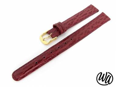 Uhrenarmband 14mm weinrot Hai-Narbung abgen�ht - Bild vergr��ern 