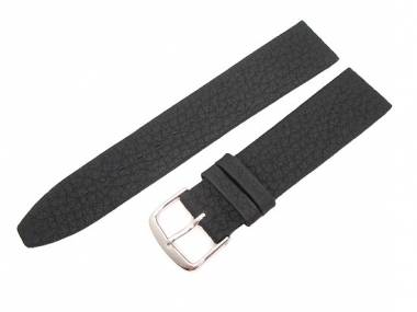 Uhrenarmband 16mm schwarz naturgeschrumpftes Oberleder - Bild vergr��ern 