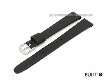 Uhrenarmband 13mm kurz schwarz EULIT -Natina Clip- fester Steg glatt (Schlie�enansto� 10 mm) - Bild vergr��ern 