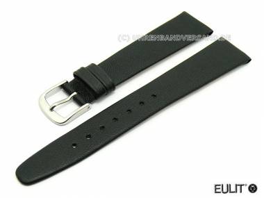 Uhrenarmband 18mm schwarz EULIT -Natina Clip- fester Steg glatt (Schlie�enansto� 14 mm) - Bild vergr��ern 