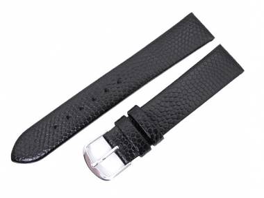 Uhrenarmband 16mm schwarz EULIT Eidechsen-Pr�gung - Bild vergr��ern 