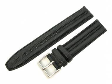 Uhrenarmband 18mm schwarz Hai-Pr�gung Original Marburger - Bild vergr��ern 