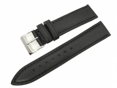 Uhrenarmband 20mm schwarz glatte Oberfl�che Original Marburger - Bild vergr��ern 