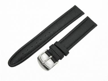 Uhrenarmband 18mm schwarz modische Pr�gung Original Marburger - Bild vergr��ern 