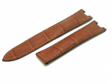 Uhrenarmband f�r Pasha de Cartier 18mm braun RIOS echt Alligator (Schlie�enansto� 16 mm) - Bild vergr��ern 