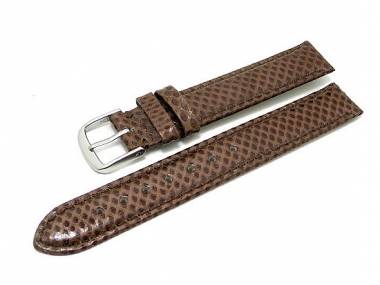 Uhrenarmband 14mm braun echt Schlange (Karung) - Bild vergr��ern 