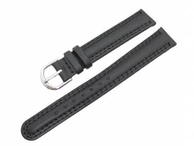 Uhrenarmband 14mm schwarz Doppelnaht von Eichm�ller - Bild vergr��ern 