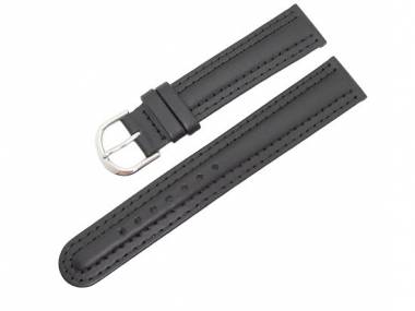 Uhrenarmband 20mm schwarz Doppelnaht von Eichm�ller - Bild vergr��ern 
