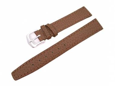 Uhrenarmband 16mm f�r feste Stege braun genarbt - Bild vergr��ern 