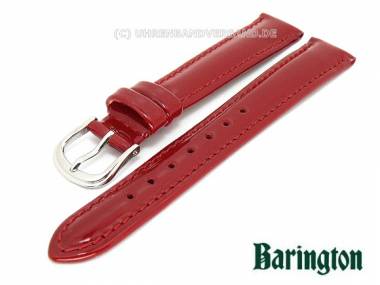 Uhrenarmband 12mm rot Barington Lack-Leder gl�nzend - Bild vergr��ern 