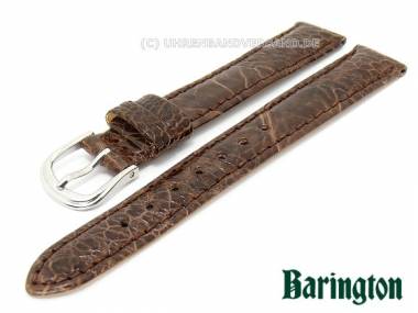 Uhrenarmband 13mm dunkelbraun Barington echt Strau� (Bein) - Bild vergr��ern 