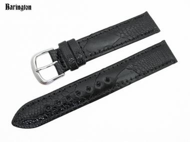 Uhrenarmband 20mm schwarz Barington echt Strau� (Bein) - Bild vergr��ern 