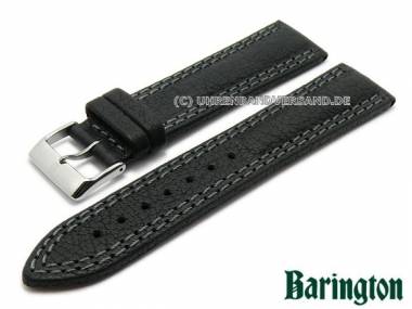 Uhrenarmband 20mm schwarz Barington -Natur-Kalb- (Schlie�enansto� 18 mm) - Bild vergr��ern 