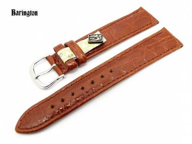 Uhrenarmband 19mm goldbraun Barington echt Kroko gl�nzend (Schlie�enansto� 16 mm) - Bild vergr��ern 