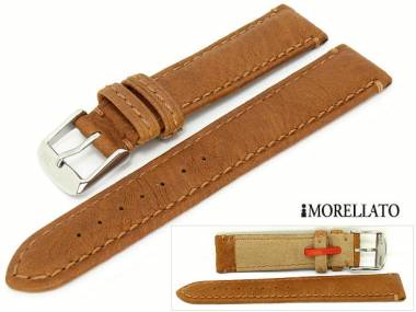 Uhrarmband 20mm hellbraun -Cervo- echt Hirsch grob genarbt weich von MORELLATO - Bild vergr��ern 