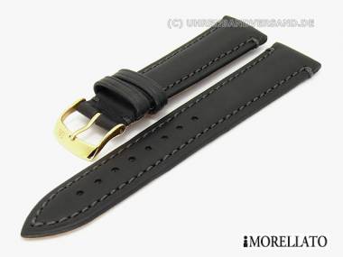 Uhrarmband -Boccioni- 20mm schwarz glatt Antiklook von MORELLATO - Bild vergr��ern 