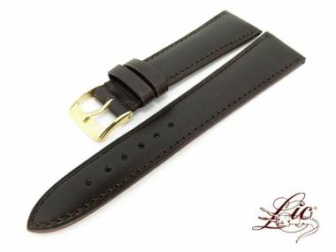 Manufaktur- Uhrband  -Eco- 16mm dunkelbraun glatte Oberfl�che von Lic (Schlie�enansto� 14 mm) - Bild vergr��ern 