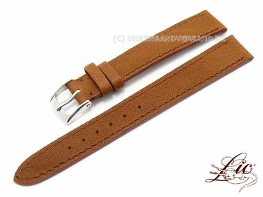 Manufaktur- Uhrband -Buffle Noble- 14mm hellbraun echt B�ffel von Lic (Schlie�enansto� 12 mm)  - Bild vergr��ern 