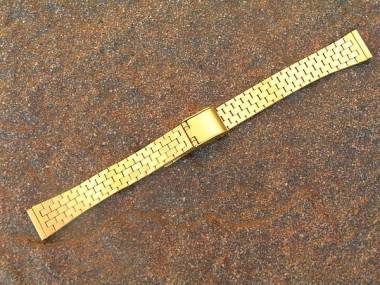 Uhrenarmband 14mm Edelstahl matt goldfarben - Bild vergr��ern 