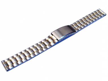 Uhrenarmband 18mm Edelstahl elegant bicolor - Bild vergr��ern 