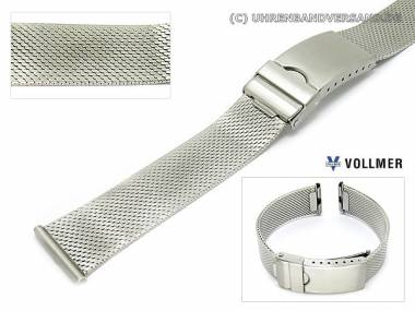 Metallarmband Edelstahl 18mm Milanaise leichtes Geflecht matt (satiniert) von Vollmer - Bild vergr��ern 
