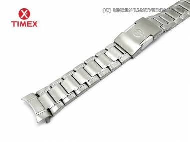 Uhrenarmband TIMEX 20mm Edelstahl Massiv-Optik teilpoliert Rund-Ansto� f�r T42331 - Bild vergr��ern 