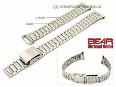 Edelstahl-Uhrband 14mm teilweise poliert schlicht-elegant von BEAR - Bild vergr��ern 