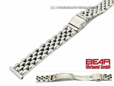Edelstahl-Uhrband 16mm Massiv-Optik poliert elegant von BEAR - Bild vergr��ern 