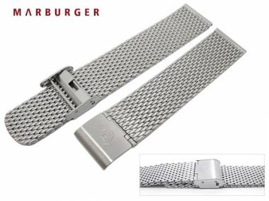Uhrenarmband 18mm Edelstahl Milanaise geb�rstet elegant Schiebeverschluss - Bild vergr��ern 
