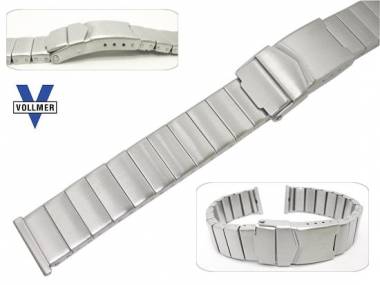 Uhrenarmband Edelstahl 16mm SES satiniert Faltschlie�e von Vollmer - Bild vergr��ern 