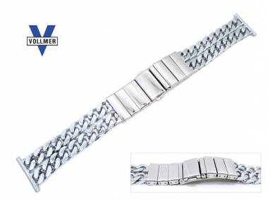 Metallarmband 18mm Panzerkette poliert Faltschlie�e von Vollmer - Bild vergr��ern 