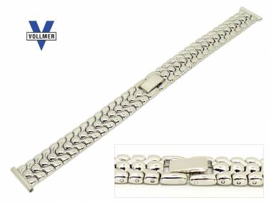 Metallarmband 12mm rhodiniert poliert modisches Design von Vollmer - Bild vergr��ern 