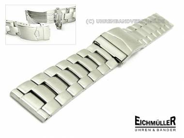 Uhrenarmband Edelstahl 22mm massiv fein geb�rstet schwere Ausf�hrung von Eichm�ller - Bild vergr��ern 