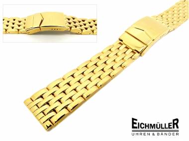 Uhrenarmband Edelstahl 20mm massiv vergoldet von Eichm�ller - Bild vergr��ern 