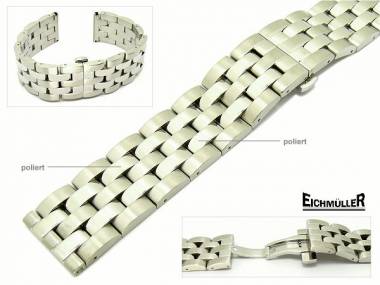 Uhrenarmband 20mm Edelstahl massiv teilweise poliert passend f�r Breitling etc. von Eichm�ller - Bild vergr��ern 