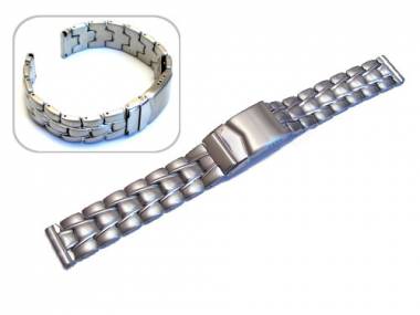 Uhrenarmband 20mm Edelstahl massiv teilweise poliert von Eichm�ller - Bild vergr��ern 